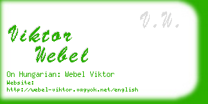 viktor webel business card